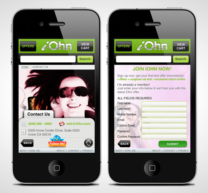 iOhn Mobile Web